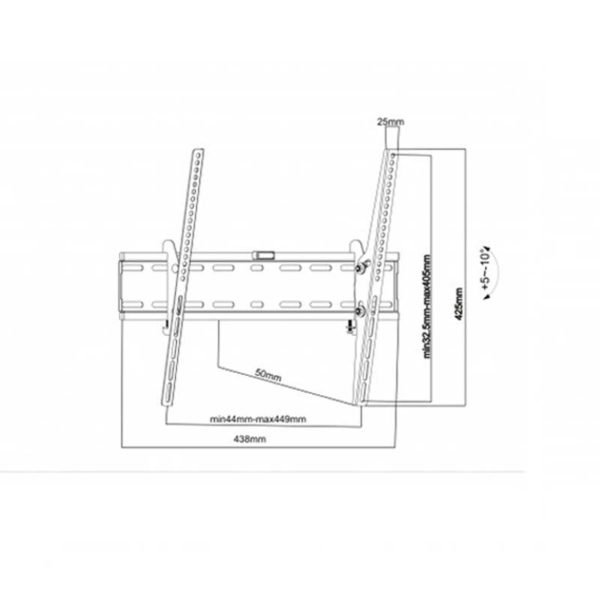 Βάση Τηλεόρασης 32-55" LCD7040 Br@cket με Αλφάδι - Image 2