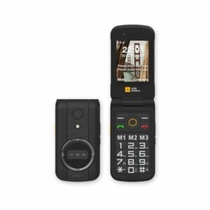 AGM M8 FLIP Μαύρο αδιάβροχο κινητό τηλέφωνο με πορτάκι ανθεκτικό σε πτώση IP68/IP69K