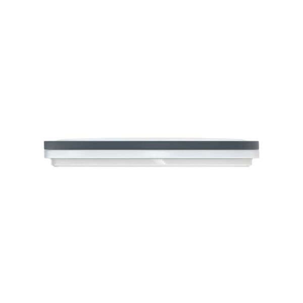 Modee Πλαφονιέρα 24W LED 4000K D330x60mm S-S102 με Γκρί Δακτύλιο (2500 lumen) ERP - Image 3