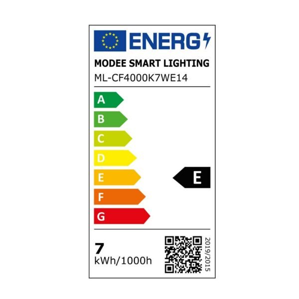 Modee Λάμπα LED Filament Κερί C35 7W E14 360° 4000K (806 lumen) Ουδέτερο Λευκό - Image 3