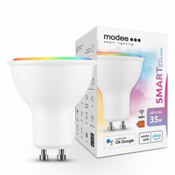 Modee Lighting Smart LED Λάμπα (Tuya Wi-Fi)  GU10 (spot) 4,7W 110° RGB W (400 lumen)