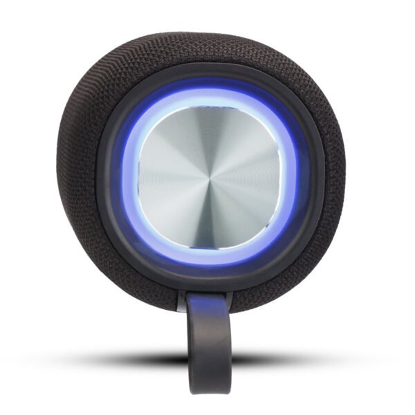 Osio OBT-8000BL Μαύρο αδιάβροχο φορητό ηχείο LED με IPX4, Bluetooth, USB, κάρτα TF, FM και TWS-16W - Image 8