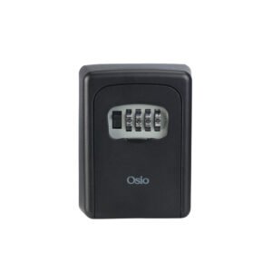 Οsio OSB-3680-BL Μαύρη κλειδοθήκη από αλουμίνιο με συνδυασμό 4 ψηφίων – 9 x 4 x 12cm