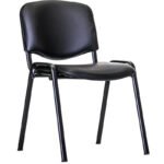Osio OSC-1010 Καρέκλα επισκέπτη μεταλλική με επένδυση δερματίνης