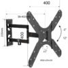 5518589-7836-Osio OSM-7836 Βάση τηλεόρασης 17″ – 47″ VESA 400 x 400