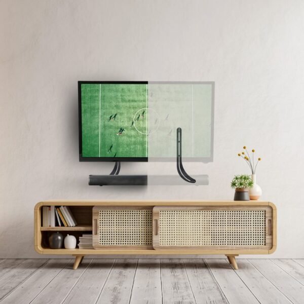 Osio OSMA-1260 Μαύρη βάση στήριξης Soundbar για τηλεοράσεις 32″-84″ VESA 600×400 - Image 3