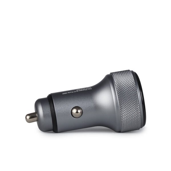 Osio OTU-6038 Ανθρακί ταχυφορτιστής αυτοκινήτου με USB-A και Type-C-38W - Image 4