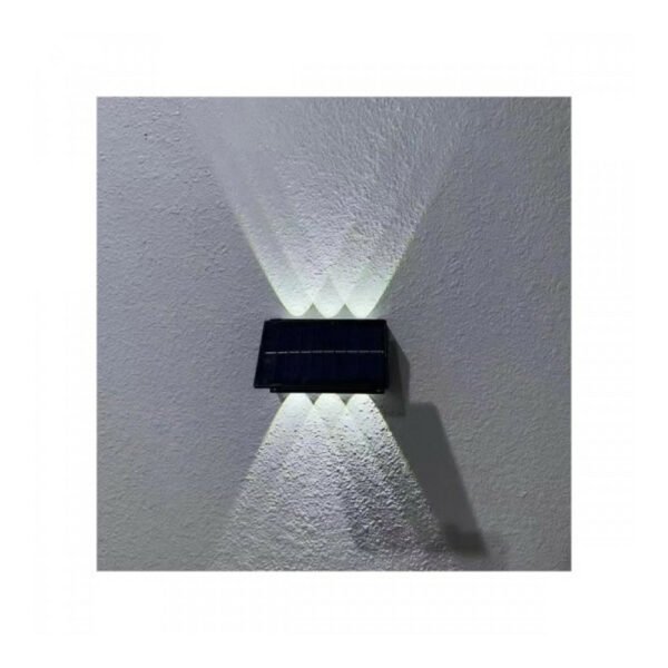 Spot Light 6591 Ηλιακό Φωτιστικό Επιτοίχιας Τοποθέτησης με Θερμό Λευκό Φως σε Μαύρο Χρώμα - Image 2