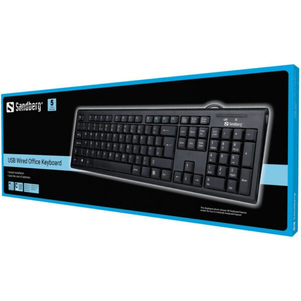 Sandberg USB Wired Office Keyboard ICE