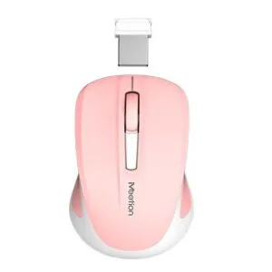 Silent Mini 2.4G Οπτικό Ασύρματο Ποντίκι (Ροζ)