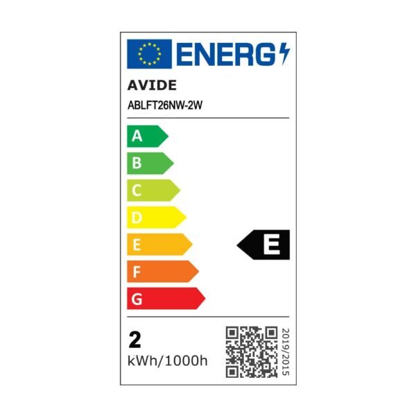 Avide LED Filament T26 2W E14 NW 4000K - Image 3