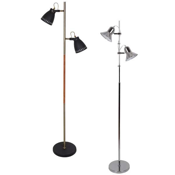 Φωτιστικό Δαπέδου Tom Μαύρο και Αντικέ Μεταλλικό 955Tom1F Elmark - Image 2