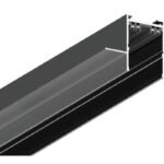 InLight Χωνευτή μαγνητική ράγα 220V με κάλυμμα σε μαύρη απόχρωση D:2m (TRM20022)