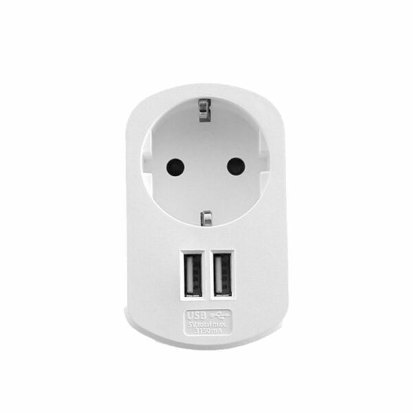 Technik Αντάτορ με 1 Σούκο + 2 USB με Προστασία Υπέρτασης και Προστασία Παιδιών