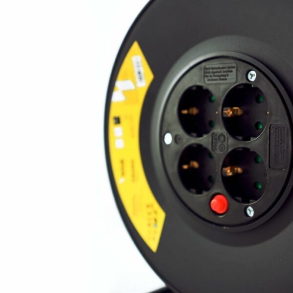 Technik Επαγγελματικό Στροφείο 4 x πρίζες 25m 1,5mm2 (black) - Image 6