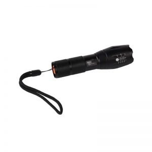 Φακός Αλουμινίου LED 5W GEA με 3 Σκάλες και Flash Κινδύνου Zoom, Τετράγωνη Δέσμη