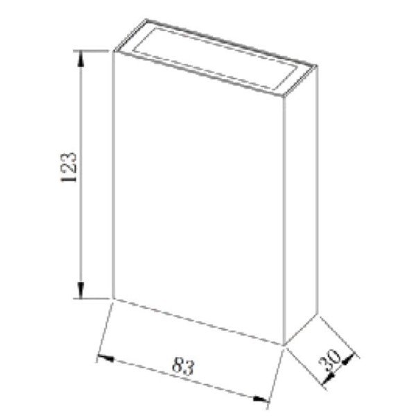 Απλίκα LED Στεγανή IP65 Πλαστική 4W 150 lms Μαύρη 3000K Θερμό Λευκό V-Tac 8560 - Image 2