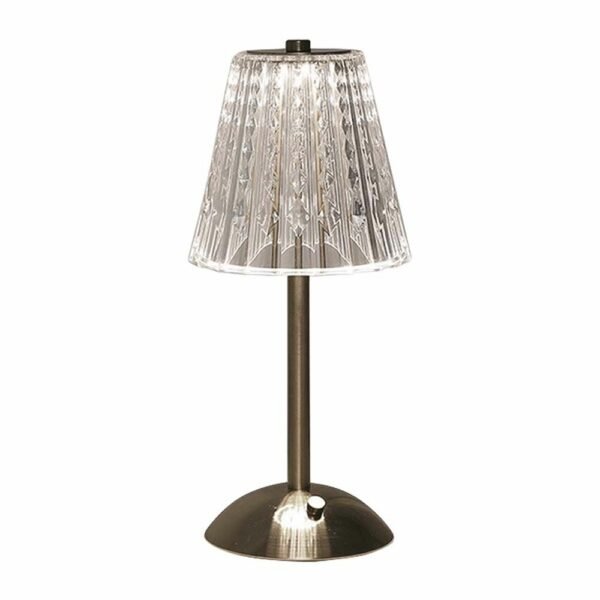 V-TAC 10327 Φωτιστικό Γραφείου LED 3W Επαναφορτιζόμενο 3 σε 1 CCT με Νickle Sand Σώμα Dimmable