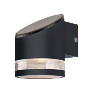 V-TAC 10384 Επιτοίχιο Ηλιακό Φωτιστικό LED 1W 3000K IP44 με Μαύρο Σώμα