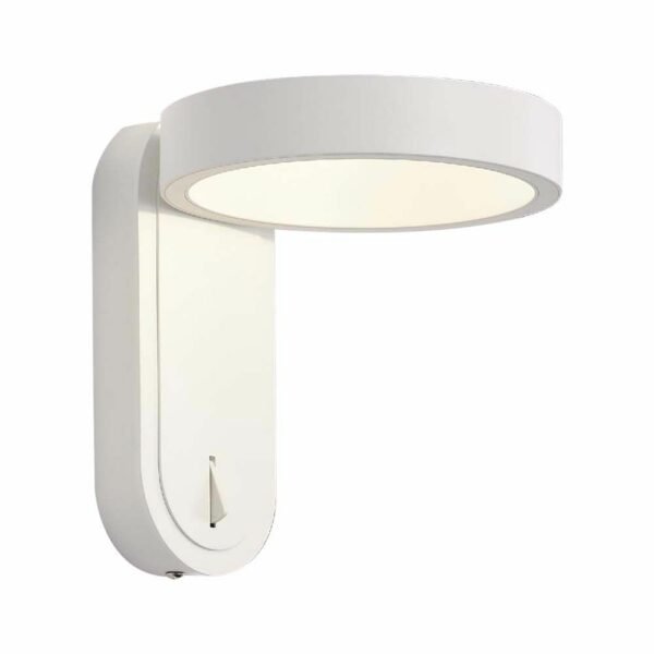 V-TAC 10447 Φωτιστικό Κομοδίνου Επιτοίχιο LED 5W 3000K+4000K με διακόπτη σε λευκό σώμα