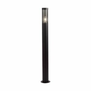 V-TAC 10472 Φωτιστικό Κολωνάκι Εξωτερικού Χώρου IP44 για Ντουί E27 με Mαύρο και Kαπνισμένο Σώμα IP44