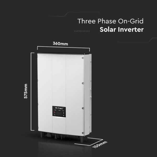 Τριφασικό On-Grid Inverter 10KW με οθόνη LCD και διακόπτη DC IP65 - Image 3