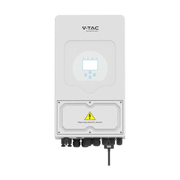V-TAC 11537 Μονοφασικό Υβριδικό On/Off-Grid Inverter 6KW με οθόνη LCD IP65 SUN-6K-SG05LP1-EU