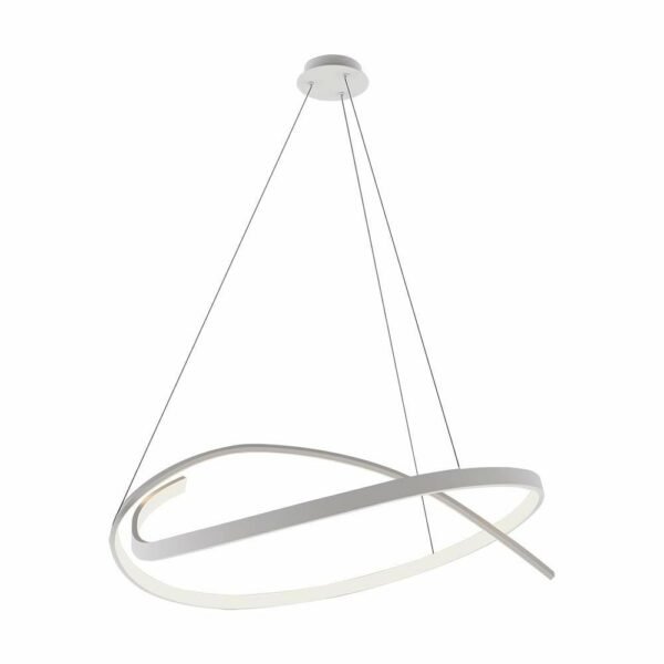V-TAC 14996 Κρεμαστό φωτιστικό οροφής Designer LED 48W 3000K με λευκό σώμα dimmable