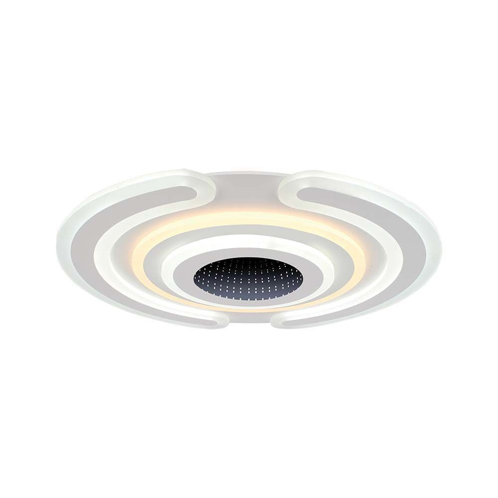 V-TAC 15358 Πλαφονιέρα Οροφής με Ενσωματωμένο LED 95W 3 σε 1 CCT με Λευκό Σώμα Dimmable και Τηλεχειριστήριο