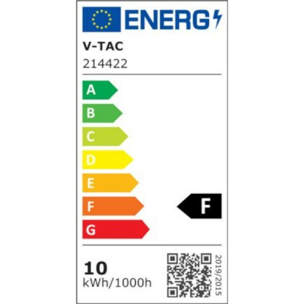 V-TAC 214422 Λάμπα LED Filament E27 G125 10W IP20 Διάφανο Γυαλί Ζεστό Λευκό 3000K - Image 2