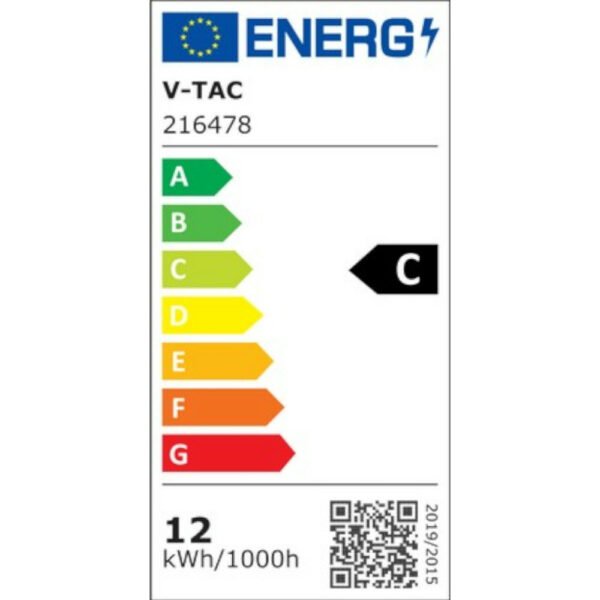 V-TAC 216478 Λάμπα LED Tube T8 12W - 120 cm Nano Plastic 4000K 160LM/WATT - Image 2