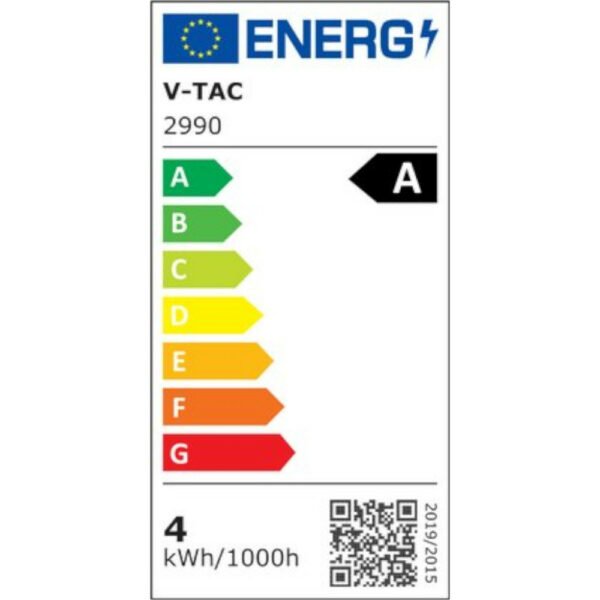 V-TAC 2990 Λάμπα LED Bulb 4W E27 Filament A60 Clear Cover 3000K - Image 2