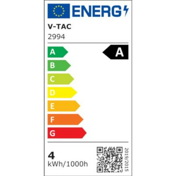 V-TAC 2994 Λάμπα LED E27 G95 Filament 4W θερμό λευκό 3000K γυαλί διάφανο 210lm/W - Image 2