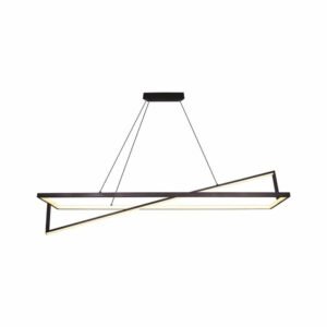 V-TAC 6906 LED κρεμαστό φωτιστικό οροφής Designer 45W 3000K θερμό λευκό με μαύρο σώμα dimmable