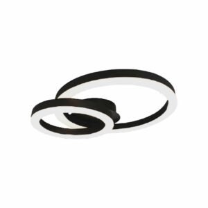 V-TAC 7000 LED φωτιστικό οροφής Designer 20W 3000Κ θερμό λευκό με μαύρο σώμα
