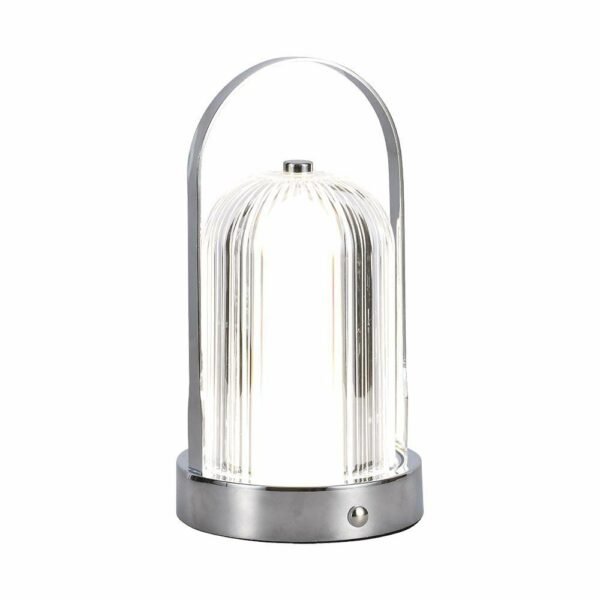V-TAC 7990 Φωτιστικό Γραφείου LED 1W Επαναφορτιζόμενο 3 σε 1 CCT με Χρώμιο Σώμα Dimmable