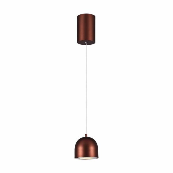 V-TAC 7997 Κρεμαστό Φωτιστικό Οροφής LED 8.5W 3000K με Καφέ Σώμα και On/Off Αφής