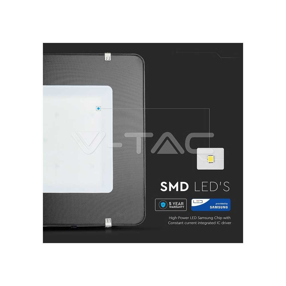 LED Προβολέας 500W Samsung chip και καλώδιο 1m Μαύρο Σώμα Ουδέτερο Φως 4000K (120lm/W) V-TAC SKU: 966 - Image 11