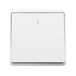 LONDON ONE BUTTON TWO WAY SWITCH WHITE