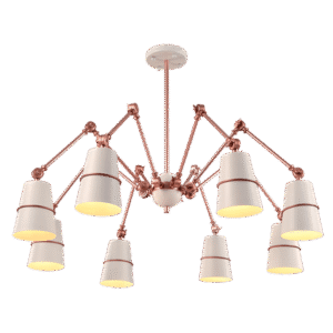 SPIDER ΠΟΛΥΦΩΤΟ 8XE27 ΛΕΥΚΟ