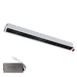 ΧΩΝΕΥΤΟ ΓΡΑΜΜΙΚΟ ΦΩΤΙΣΤΙΚΟ EL-05 20W 3000K, ΛΕΥΚΟ & ΜΑΥΡΟ+ΚΙΤ ΑΣΦΑΛΕΙΑΣ