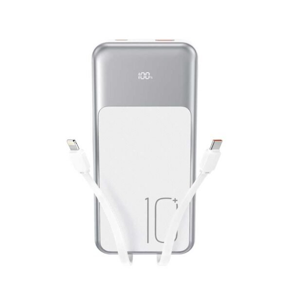 XO PR248 USB-C 20W / USB-A 22.5W Display Fast Charging Powerbank 10000mAh Λευκό