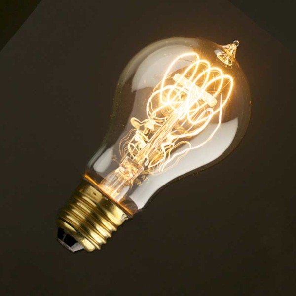 Λάμπα Edison Vintage Bronze Κοινός Α60 40W E27 - Image 2