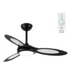 Ανεμιστήρας Οροφής Μοτέρ 35W SpotLight 3193 με 3 Πτερύγια Μαύρα, με Τηλεχειριστήριο και με Φως LED 24W επιλεγμένης Χρωματικής Απόδοσης
