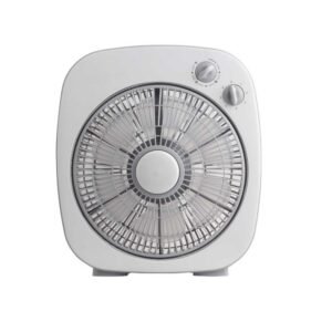 Ανεμιστήρας Box Fan ( Ø25cm ) 45W με  Χρονοδιακόπτη Υπόλευκος με 6 πτερύγια