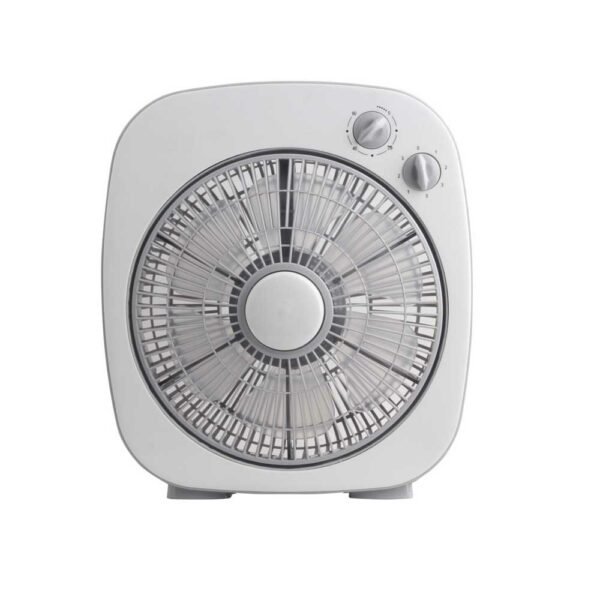 Ανεμιστήρας Box Fan ( Ø25cm ) 45W με  Χρονοδιακόπτη Υπόλευκος με 6 πτερύγια