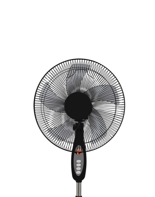 Ανεμιστήρας Ø45cm 55W με Ορθοστάτη και Φως και 5 πτερύγια BRAND Μαύρος με Τηλεχειριστήριο - Image 3