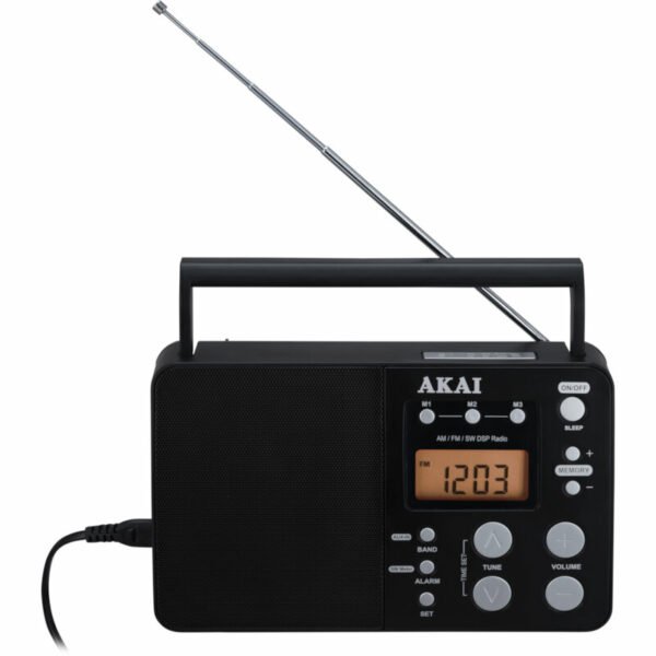 Akai APR-200 Φορητό ψηφιακό ραδιόφωνο παγκοσμίου λήψης με Aux-In και έξοδο ακουστικών - Image 2