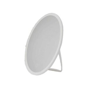 Avide LED Desk Lamp Make Up Mirror Rechargeable Round