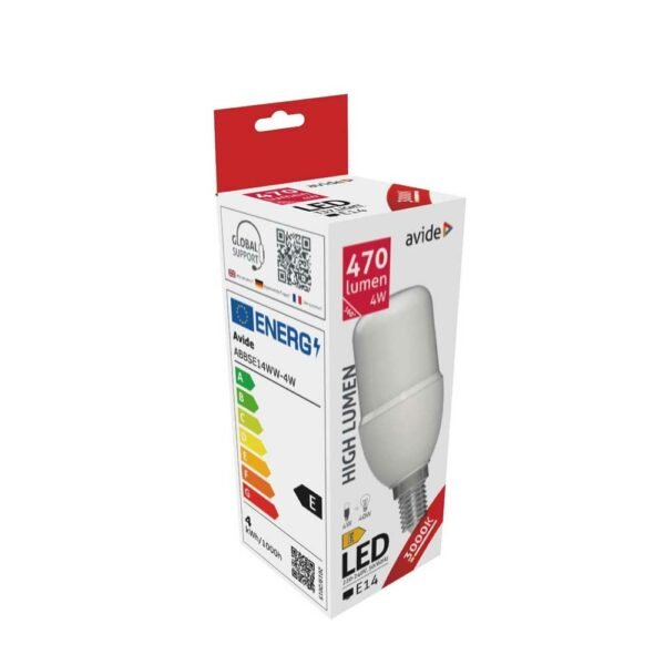 Avide LED Bright Stick Bulb T37 4W E14 WW 3000K - Image 2